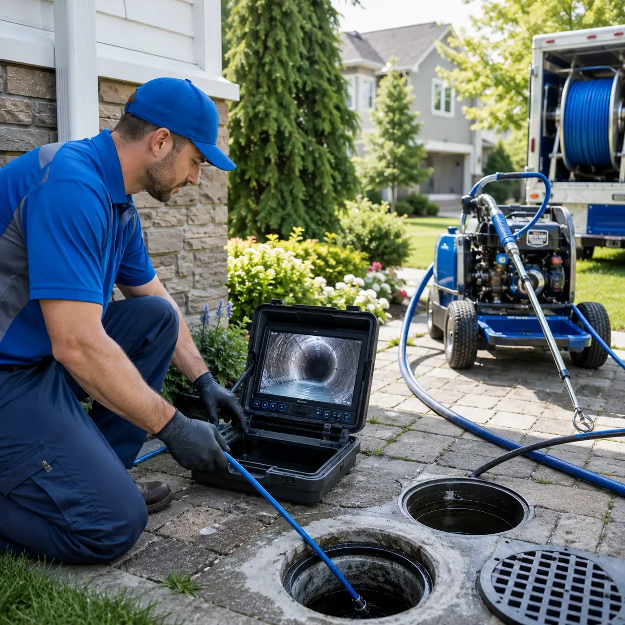 Outdoor drain cleaning professionals serving Wading River, NY